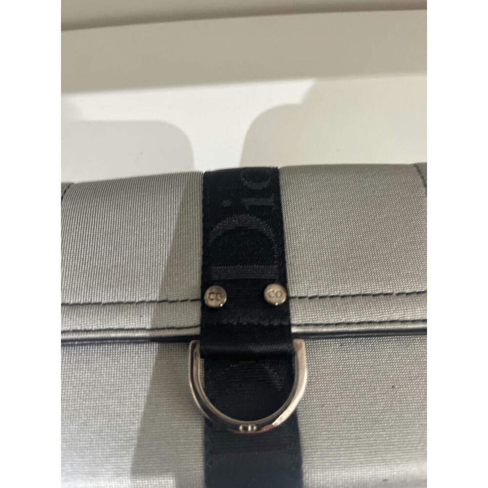 Christian Dior Black and Grey Canvas Wallet - Picture 2 of 5